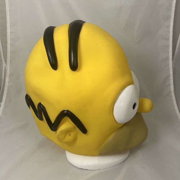 Homer Simpson Rubber Mask 2005 Disguise Matt Groening Halloween Costume - Picture 4 of 5